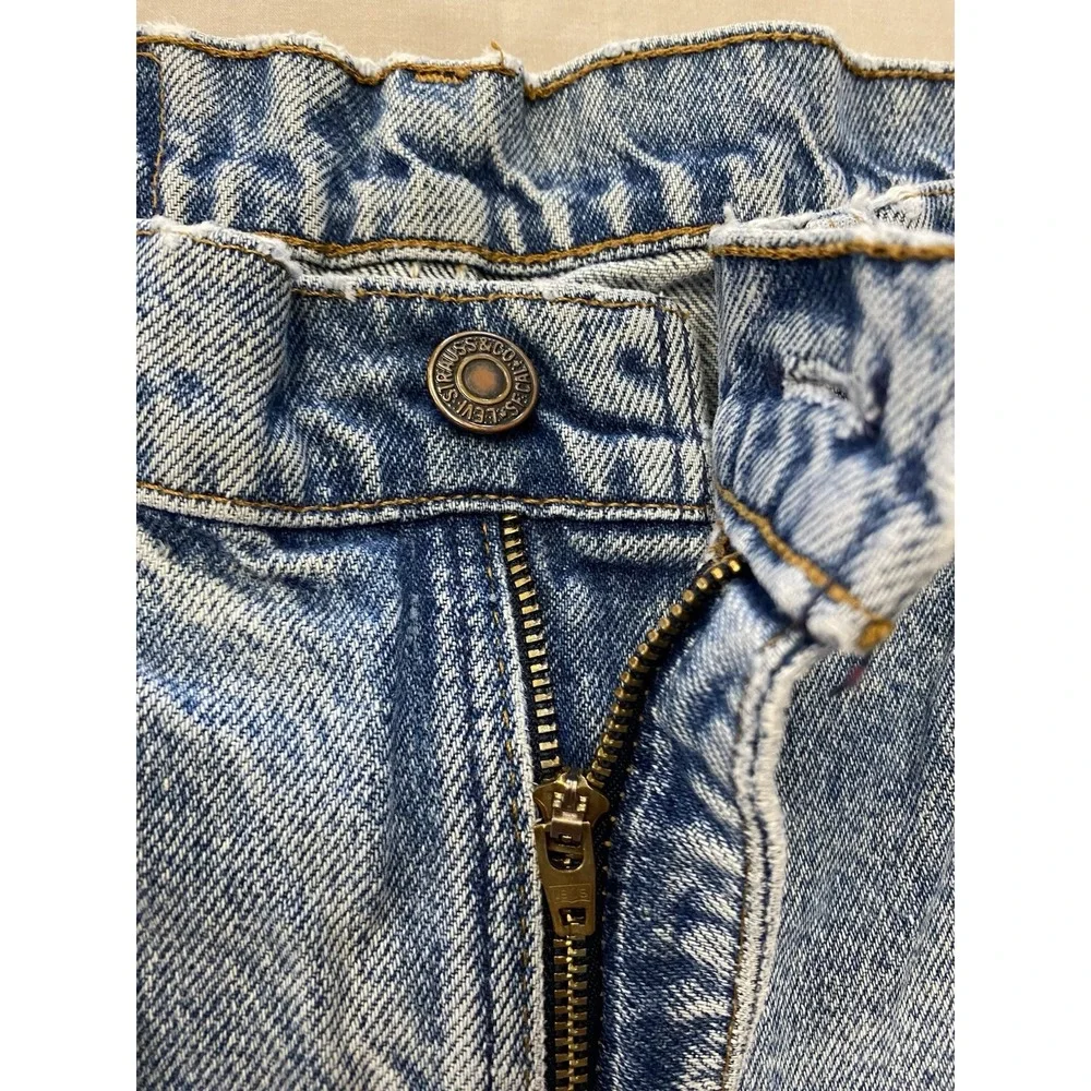 Vintage Levi Strauss 505 Orange Tab Thrashed Repaired Levi's Jeans‎ Made in USA